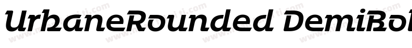UrbaneRounded DemiBold字体转换